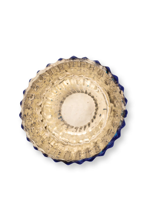 Pip Studio Waxinelichthouders Set 4 - Glas - Blauw - 7x7cm - vtwonen shop