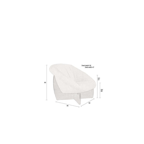 Dutchbone Emilius Fauteuil Beige - vtwonen shop