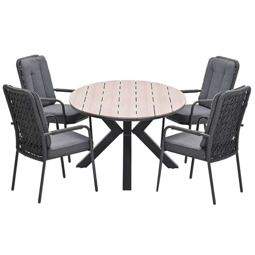 Garden Impressions tuinset Aleria - Tulli - Napoli sand - 180x115x75 cm - 5-delig