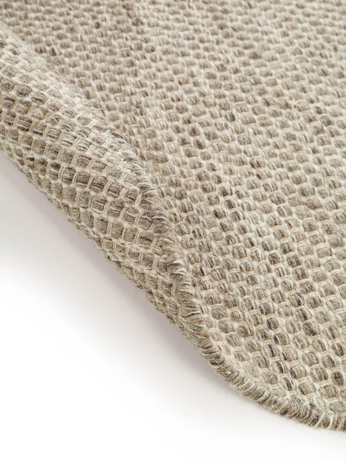 benuta wollen vloerkleed Rocco - taupe - ø 200 cm