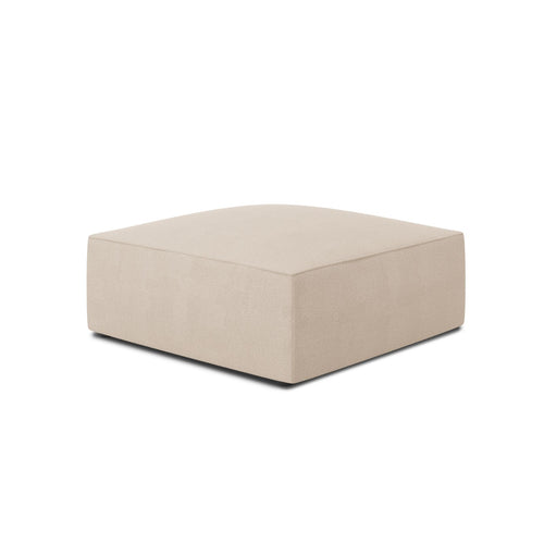 Cosmopolitan Design - Poef Siena structurele stof beige - 93x93x40cm