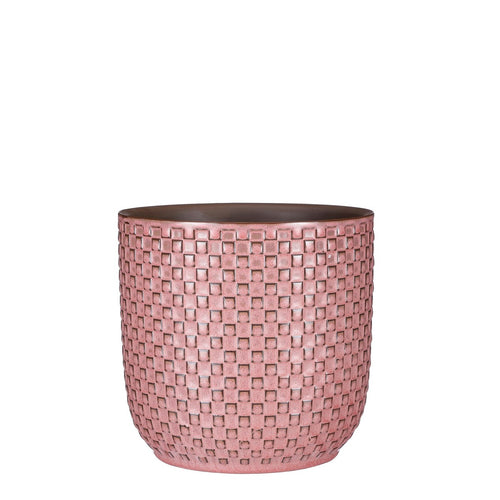 Mica Decorations Daan Bloempot - H18 x Ø19 cm - Lichtroze