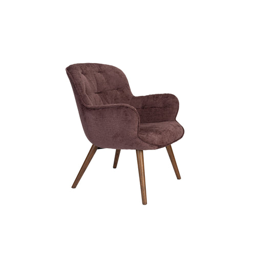 Dutchbone Lenn Fauteuil Plum - Paars - vtwonen shop