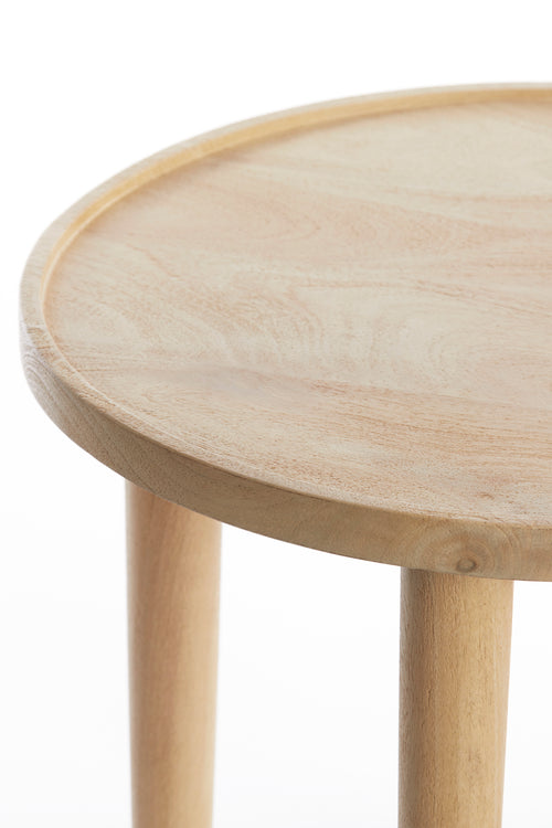 Light & Living bijzettafel QIANO - Ø49x49cm - bruin - vtwonen shop