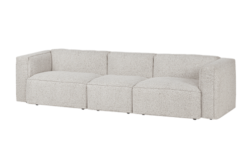 noo.ma Lobi 4‑zits bank Clay Grey Mélange - 318x97,5x73,5 cm