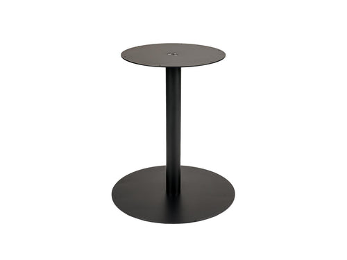 MaximaVida ronde metalen tafelpoot Portland zwart -  extra zware 34 kilo uitvoering
