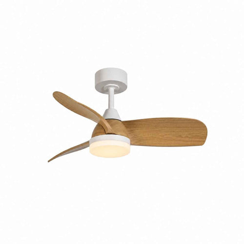 CristalRecord plafondventilator Bryan - 1 lichts - 92  x 38.5   cm - wit hout