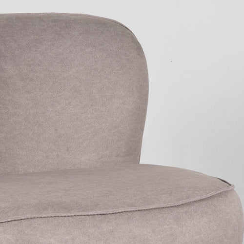 LABEL51 Fauteuil Bunny - Taupe - Draaibaar - 92x75x73cm