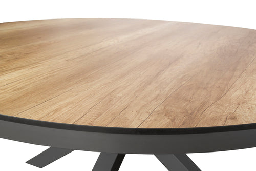 Sens-Line - Milano Tuintafel - Ø120cm - Houtkleur