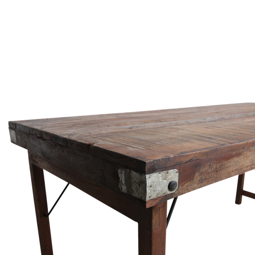 Raw Materials inklapbare eettafel - FSC gerecycled hout - 165x75x76 cm