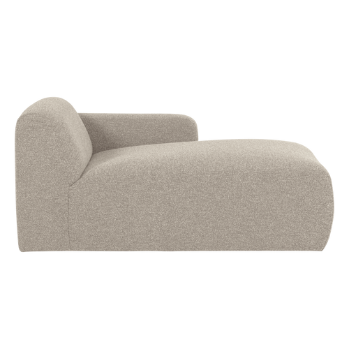 WOOOD chaise longue bank rechts Mojo Base - Bouclé - Beige - 74x112x162