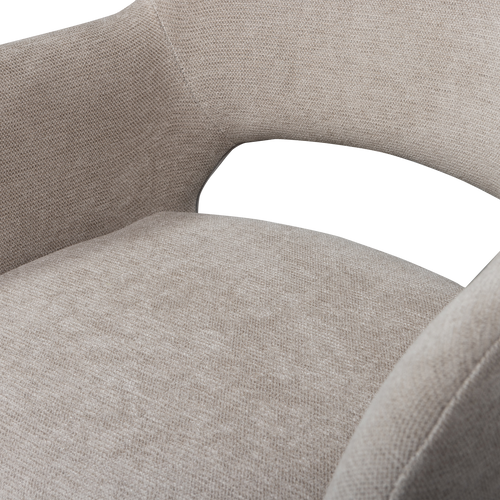 WOOOD eetkamerstoelen Jenny - Polyester - Naturel - Set van 6