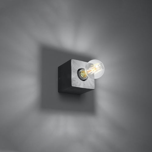 Sollux Lighting Wandlamp ARIZ beton - 10x10x10cm