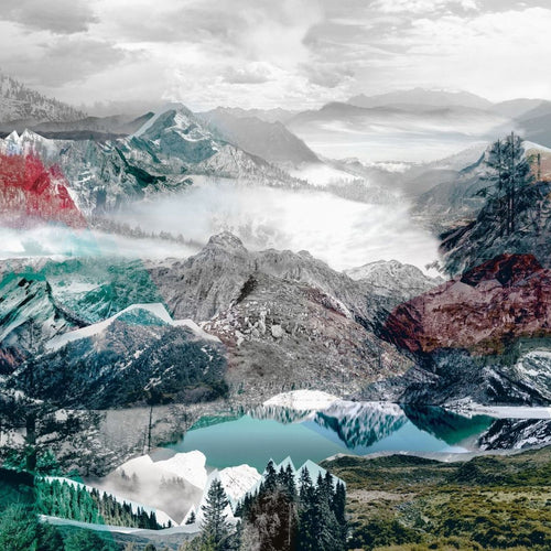 Sanders & Sanders fotobehang landschap multicolor - 368 x 248 cm - 612322