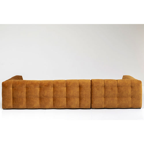 Kare Design Hoekbank Salamanca goudbruin links