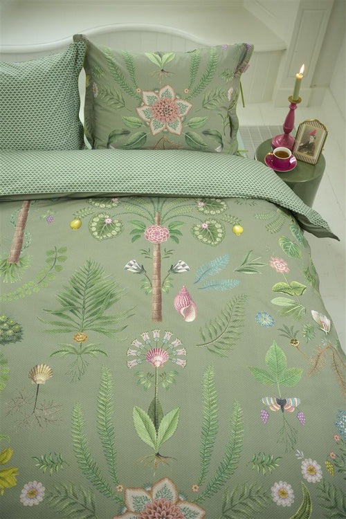 Pip Studio dekbedovertrek Bamboleo - 240x200/220 cm - groen