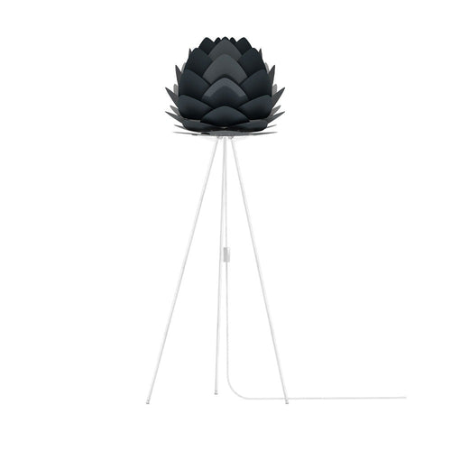 Umage Aluvia Medium vloerlamp anthracite grey - met tripod wit - Ø 59 cm