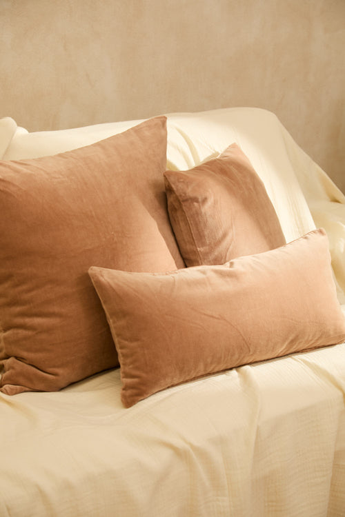 Calma House Kussenhoes Velour - Roze - 45x45