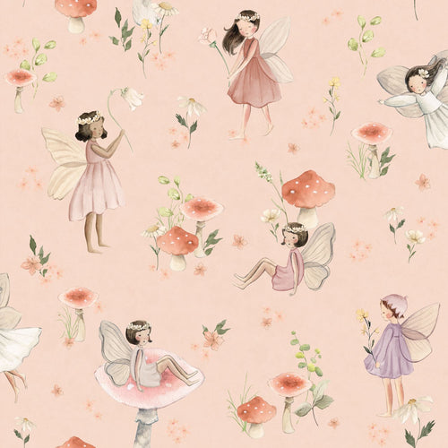 ESTAhome behang elfjes roze - 50 x 900 cm - 131341