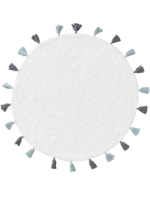 benuta wasbaar kindervloerkleed Malu - blauw - ø 80 cm