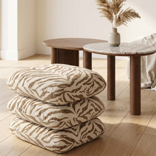 Kare Design Draaikruk Pepino 45x45cm tijger bruin