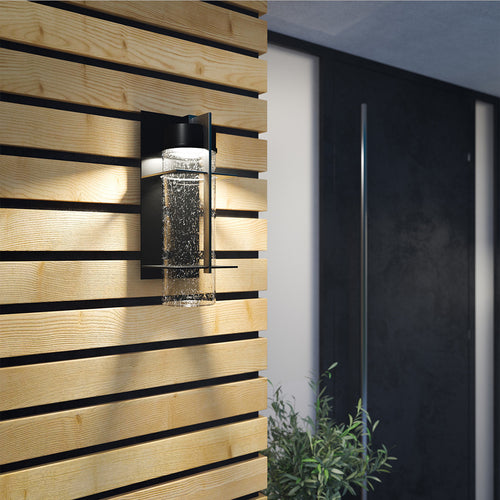 Elstead Quoizel Eames Geïntegreerde LED Outdoor Moderne Wandlamp Earth Zwart, 3000K, IP44