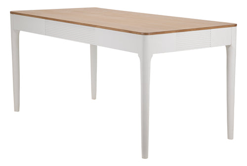 Mauro Ferretti eettafel - 180x90x80 cm - wit/bruin