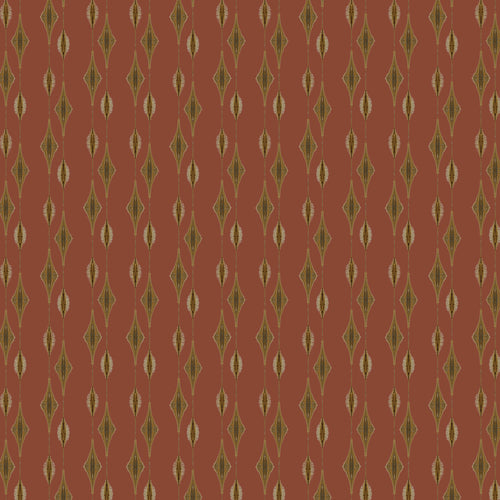 Catchii Behang Ikat Flores rust