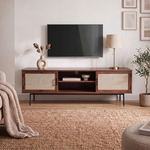 Calicosy - JETSON TV-meubel - Donker hout - 39,5x140x45 cm