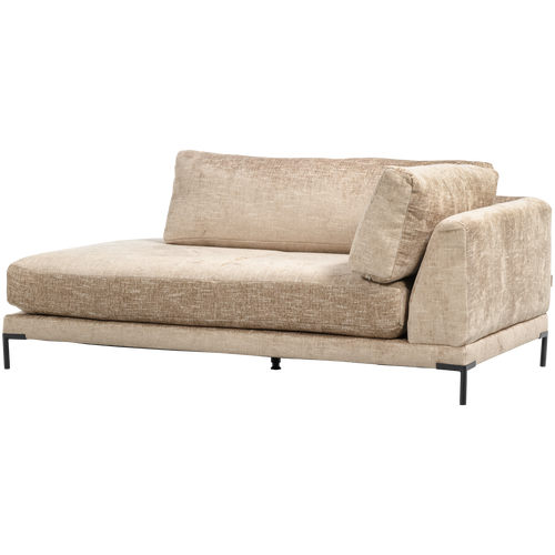 vtwonen lounge bank element rechts Couple - Polyester - Naturel Melange - 89x100x200 - vtwonen shop