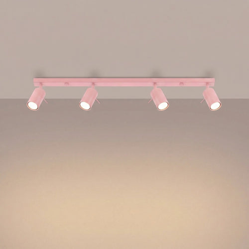 Sollux Lighting Plafondlamp RING 4L roze - 80x6x16cm