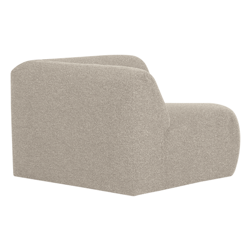 WOOOD hoekelement recht Mojo Base - Bouclé - Beige Melange - 74x105x105