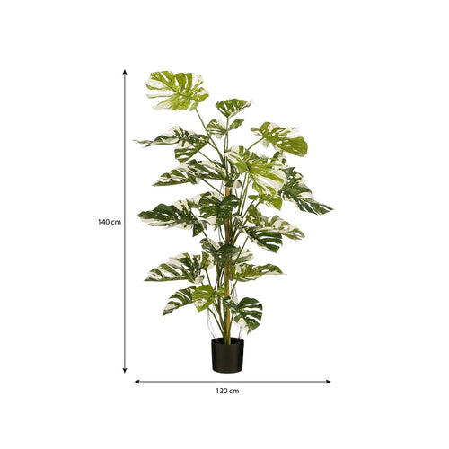 Mica Decorations Monsteraboom Kunstplant - H140 x Ø120 cm - Groen