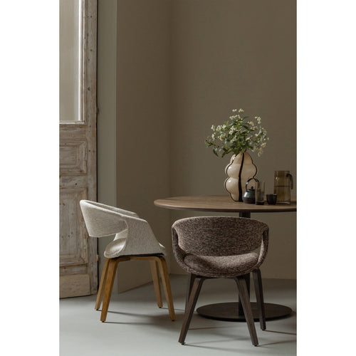 WOOOD eetkamerstoelen Yossi Houten Bruine Poot - Bruin - Set van 6 - vtwonen shop