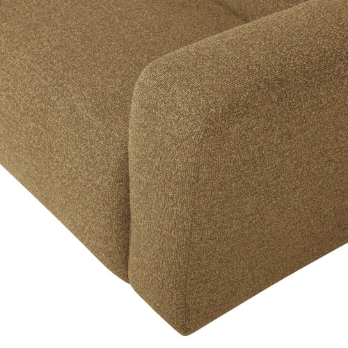 WOOOD 1,5-zits bank arm rechts Mojo Base - Bouclé - Geel/Bruin - 74x145x97