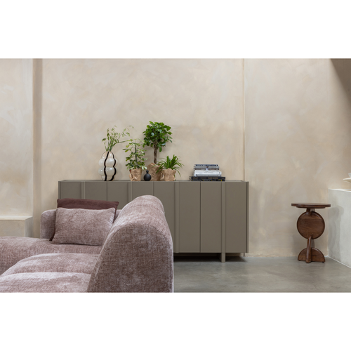 WOOOD dressoir Basu - Grenen - Mud - 85x200x46