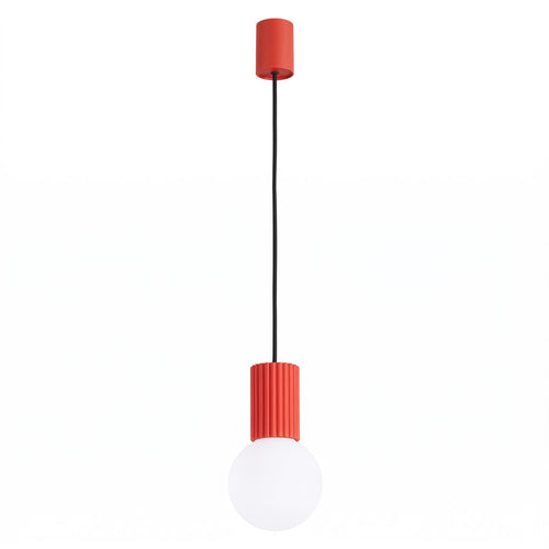 Sollux Lighting Hanglamp HALO 1 rood - 12x12x120cm
