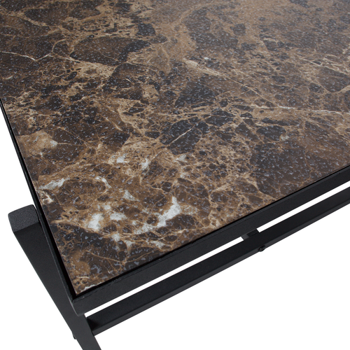 WOOOD bijzettafel Turn Around- Hout/Metaal - Zwart - 40x50x44 - vtwonen shop