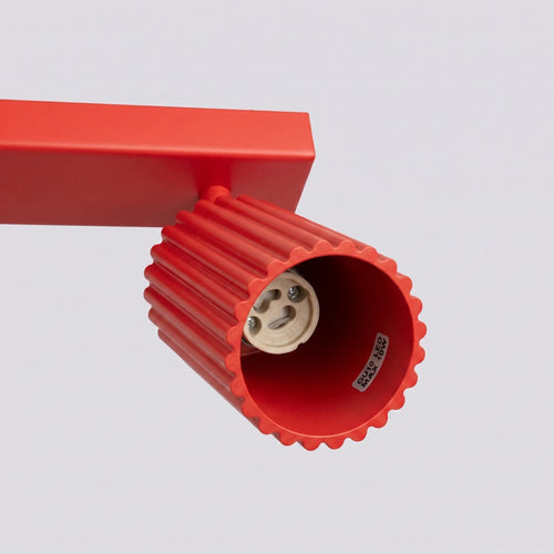 Sollux Lighting Plafondlamp KARBON 4L rood - 81x6,5x16,5cm