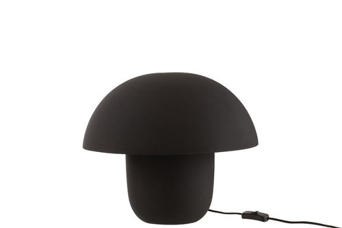 J-Line tafellamp - ijzer - zwart - medium