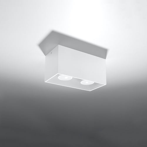 Sollux Lighting Plafondlamp QUAD wit - 20x10x10cm