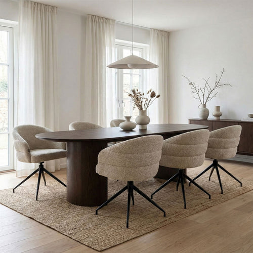 Kick draaistoel Ava - Taupe - vtwonen shop