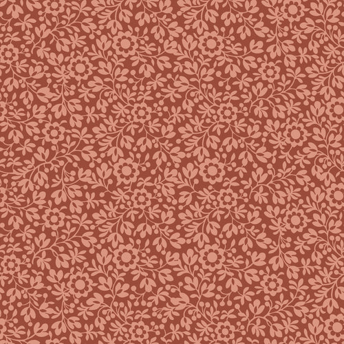 ESTAhome behang bloemetjes terracotta - 50 x 900 cm - 131671 - vtwonen shop