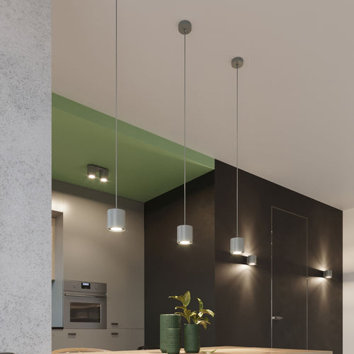 Sollux Lighting Plafondlamp ORBIS 1 grijs - 10x10x10cm