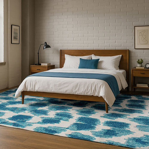 Lola&Moi vloerkleed Summer Blue - blauw - 170x240cm