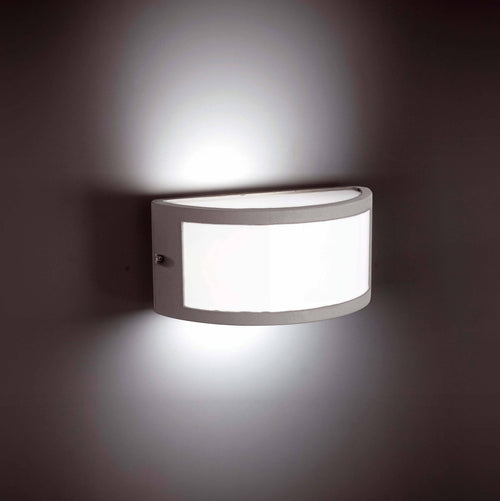 Faro Negus - 1 Light Outdoor Wandlamp Grijs IP54, E27