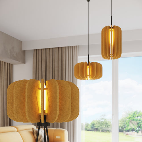 Sollux Lighting Staande lamp MULA 45 geel - 45x45x134cm