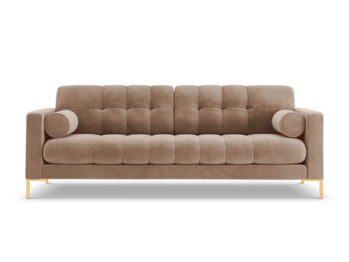 Cosmopolitan Design Bank Bali 3-zits, flueel, beige - 96x177x75cm