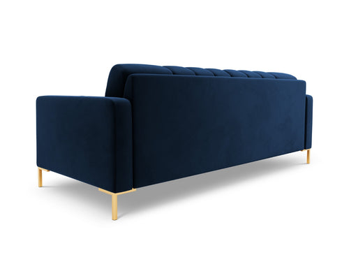 Cosmopolitan Design Bank Bali 4-zits, flueel, koningsblauw - 96x217x75cm