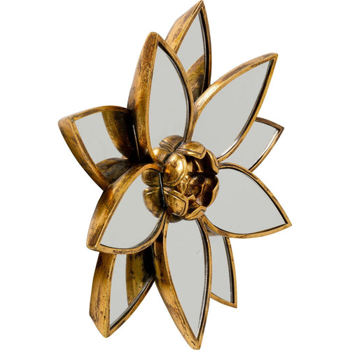 Kare Design Wanddecoratie spiegel lotus Ø32cm